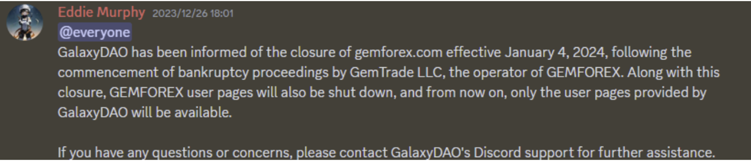 GemForex LLCはGEMFOEXの運営会社で、Virtus Logic Consulting & Services Inc.に対して損害賠償請求訴訟を提起しています。